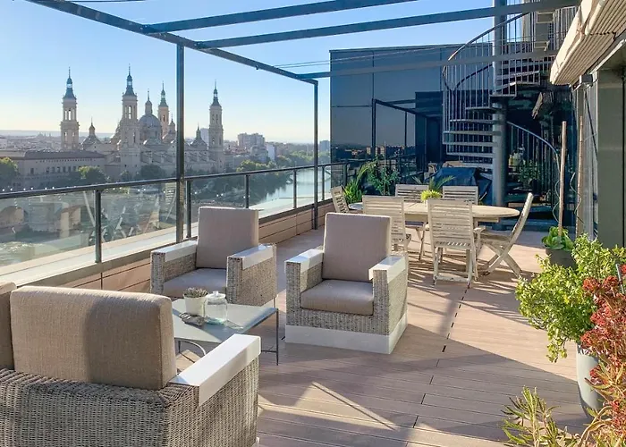 Atico Mejores Vistas Al Pilar Jacuzzi Y Garaje Apartment Zaragoza